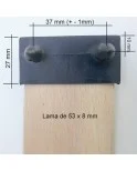 PACK 30 UND Taco lateral lama de 53 mm | 2 Fijaciones A Somier Parte Superior | Taladro Necesario De 8 Mm PACK 30 UND Taco lateral lama de 53 mm | 2 Fijaciones A Somier Parte Superior | Taladro Necesario De 8 Mm