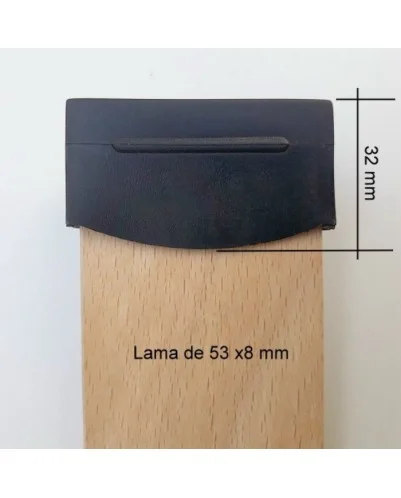 PACK 10 UND Taco lateral lama de 53 mm | 2 Fijaciones A Somier Parte Superior | Taladro Necesario De 8 Mm