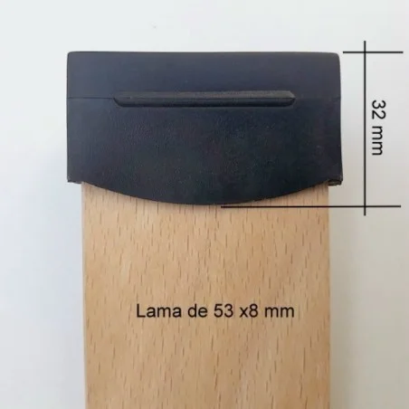 PACK 10 UND Taco lateral lama de 53 mm | 2 Fijaciones A Somier Parte Superior | Taladro Necesario De 8 Mm