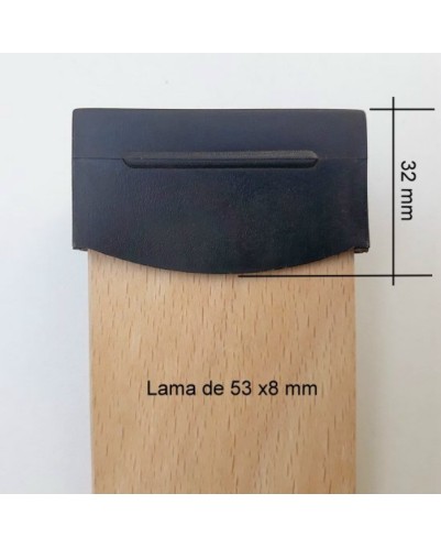 Taco lateral lama de 53 mm  | 2 Fijaciones A Somier Parte Superior | Taladro Necesario De 8 Mm