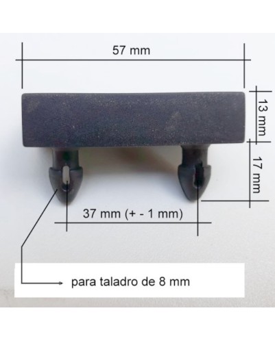 Taco lateral lama de 53 mm  | 2 Fijaciones A Somier Parte Superior | Taladro Necesario De 8 Mm