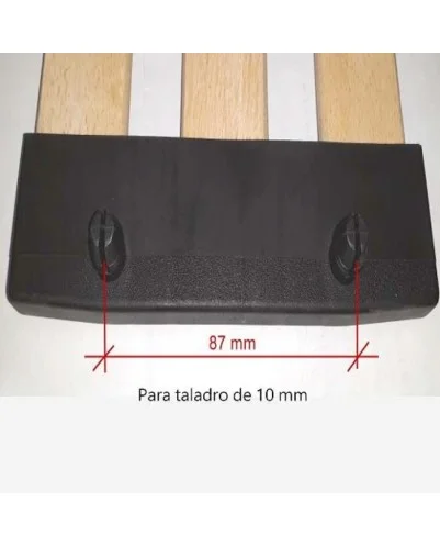Taco lateral para 3 lamas de 37 mm (Productos en pack) A partir de 4 unidades.
