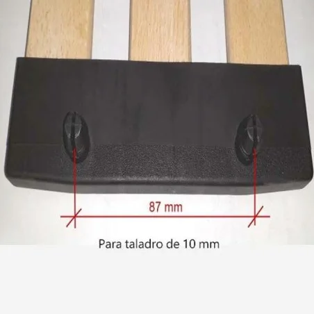 Taco lateral para 3 lamas de 37 mm (Productos en pack) A partir de 4 unidades.