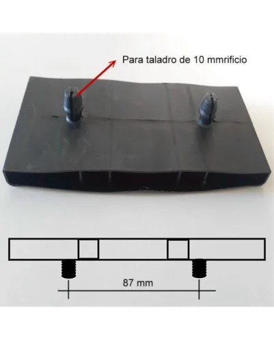Taco central 3 lamas de 37 mm | (Productos en pack) A partir de 2 unidades a 50 unidades por pack.