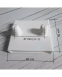 Taco soporte para lamas de somier 53mm ancho x 8 mm grosor (posición central) (Blanco) (Producto en Pack) Taco soporte para lamas de somier 53mm ancho x 8 mm grosor (posición central) (Blanco) (Producto en Pack)
