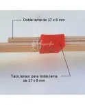 PACK 5 UND Taco tensor de lamas 37 mm | para refuerzo lumbar con doble lama de 37 mm PACK 5 UND Taco tensor de lamas 37 mm | para refuerzo lumbar con doble lama de 37 mm