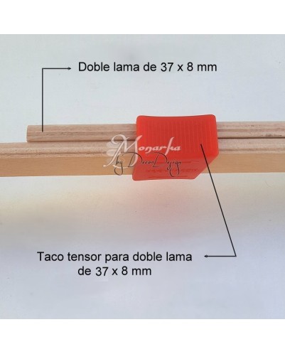 Taco soporte Tensor Lamas 37 Mm | Para Refuerzo Lumbar Con Doble Lama De 37 Mm