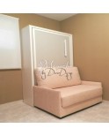 Cama Vertical Relax. Somier de serie, Desde 80x180 cm a 150x200 cm, fondo y colores personalizados.