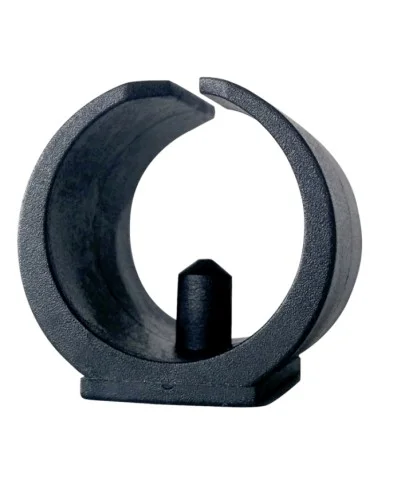 Brida contera para tubo redondo de 18 a 22 mm, posición en horizontal. Producto en Pack