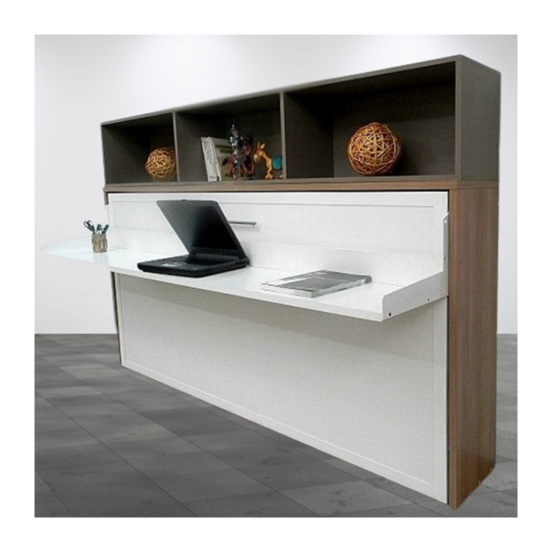 Cama abatible horizontal con escritorio personalizada