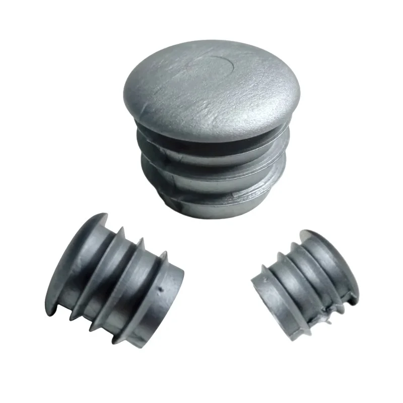 Tapa final tapón remate para tubo redondo de 30 mm, en color gris, Producto en Pack Tapa final tapón remate para tubo redondo de 30 mm, en color gris, Producto en Pack