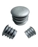 Tapa final tapón remate para tubo redondo de 30 mm, en color gris, Producto en Pack Tapa final tapón remate para tubo redondo de 30 mm, en color gris, Producto en Pack
