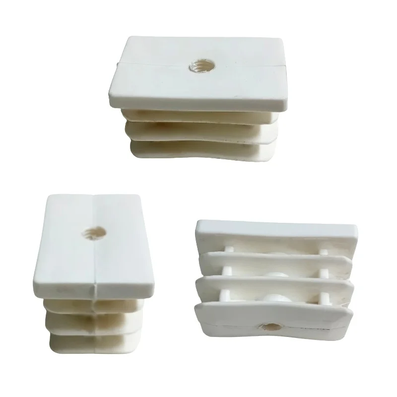 Contera interior rectangular reforzada con rosca para tornillo de M-8 Contera interior rectangular reforzada con rosca para tornillo de M-8