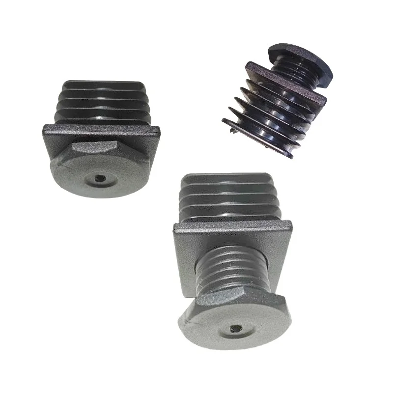 Tapón Roscado + Pie Nivelador, Contera de 45x45 mm + Tornillo Nivelador, Pack de 4 unidades. Tapón Roscado + Pie Nivelador, Contera de 45x45 mm + Tornillo Nivelador, Pack de 4 unidades.