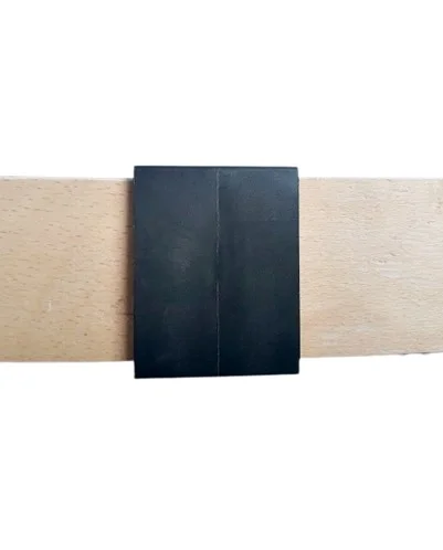 Taco soporte para lamas de somier 53mm ancho x 8 mm grosor (posición central) (Negro) (Producto en Pack)
