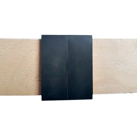 Taco soporte para lamas de somier 53mm ancho x 8 mm grosor (posición central) (Negro) (Producto en Pack)