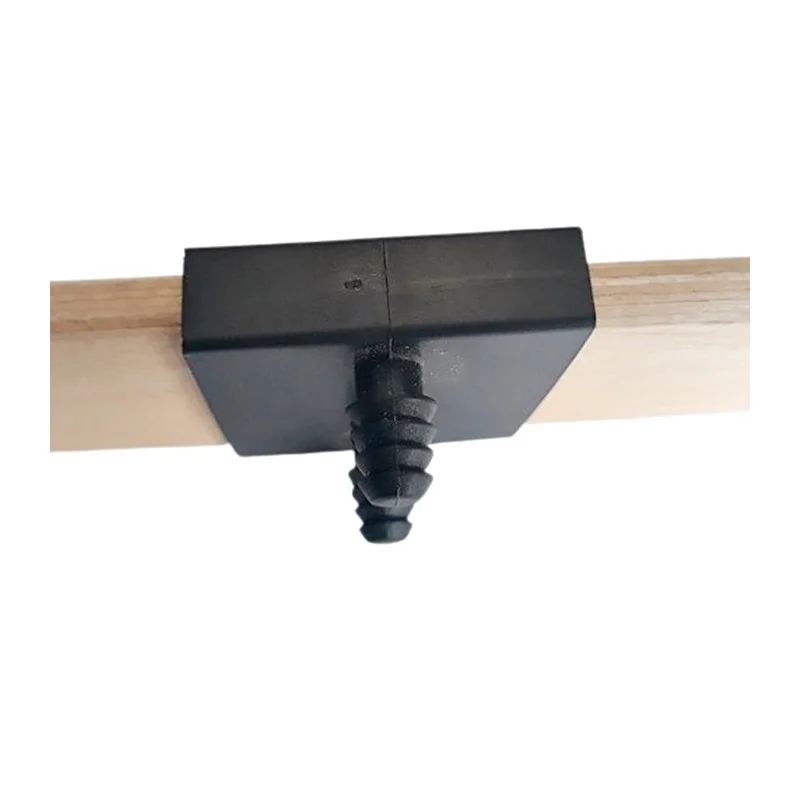 Taco soporte para lamas de somier 53mm ancho x 8 mm grosor (posición central) (Negro) (Producto en Pack)