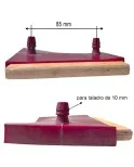 Taco soporte posición central en somier, para lama de 117 mm ancho x 8 mm grosor (NEGRO) Taco soporte posición central en somier, para lama de 117 mm ancho x 8 mm grosor (NEGRO)