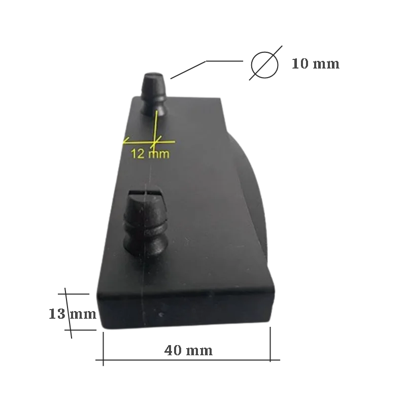 Taco soporte lateral para lama de 100 mm | 2 fijaciones a somier parte superior | taladro necesario de 10 mm Taco soporte lateral para lama de 100 mm | 2 fijaciones a somier parte superior | taladro necesario de 10 mm