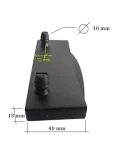 Taco soporte lateral para lama de 100 mm | 2 fijaciones a somier parte superior | taladro necesario de 10 mm Taco soporte lateral para lama de 100 mm | 2 fijaciones a somier parte superior | taladro necesario de 10 mm
