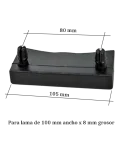 Taco soporte lateral para lama de 100 mm | 2 fijaciones a somier parte superior | taladro necesario de 10 mm Taco soporte lateral para lama de 100 mm | 2 fijaciones a somier parte superior | taladro necesario de 10 mm