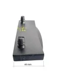 Taco soporte, posición lateral en somier, para lama de 117 mm ancho x 8 mm grosor (NEGRO) (Producto en Pack)