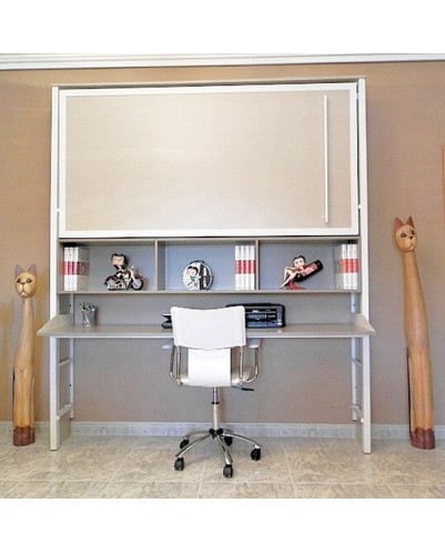 Cama abat, Super, NOVA + escritorio | Desde 80x180 Cm A 90x200 Cm, Fondo Y Colores Personalizados.