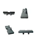 Taco soporte posición lateral en somier, para doble lama 37 mm ancho x 8 mm grosor (Taladro necesario 10 mm) Taco soporte posición lateral en somier, para doble lama 37 mm ancho x 8 mm grosor (Taladro necesario 10 mm)