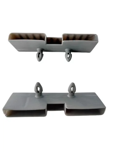 Taco soporte posición lateral en somier, para doble lama 37 mm ancho x 8 mm grosor (Taladro necesario 8 mm)