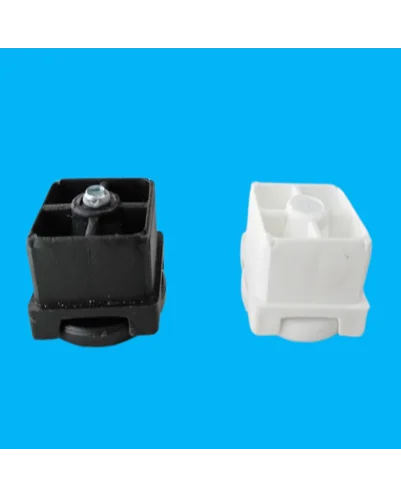 Tapón Roscado + Pie Nivelador, Contera de 40x40 mm + Tornillo Nivelador | Pack de 4 Unidades..