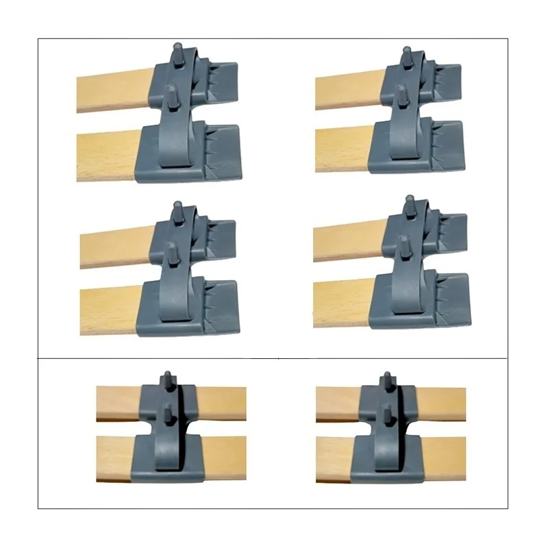 Taco Lateral + Taco Central Muelle, Dos Fijaciones a somier | Conjunto | (para Lama de 37 x8 mm) Taco Lateral + Taco Central Muelle, Dos Fijaciones a somier | Conjunto | (para Lama de 37 x8 mm)