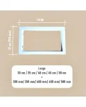 Escuadra Soporte Estantería, Soportes De Pared para Estantes, Soportes En tubo de 30x20 mm, Montaje En Pared