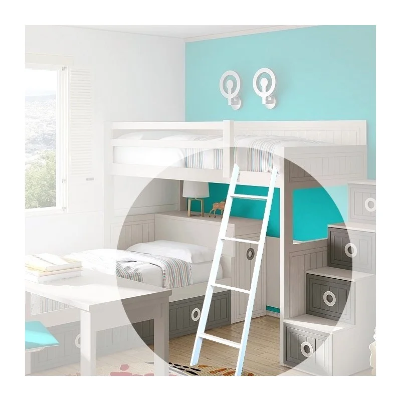 Escalera Cama Litera modelo RT, Escalera para Literas y camas superiores, Escalera portátil de Repuesto, Dormitorio, Hogar Escalera Cama Litera modelo RT, Escalera para Literas y camas superiores, Escalera portátil de Repuesto, Dormitorio, Hogar