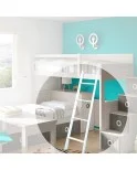 Escalera Cama Litera modelo RT, Escalera para Literas y camas superiores, Escalera portátil de Repuesto, Dormitorio, Hogar Escalera Cama Litera modelo RT, Escalera para Literas y camas superiores, Escalera portátil de Repuesto, Dormitorio, Hogar