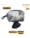 Árnes, correa y porta bolsas para todos los perros cachorros, adultos y mayores (Modelo Lingote)