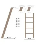 Escalera cama Litera modelo DP, Escalera para Literas y camas superiores, Escalera portátil de Repuesto, Dormitorio, Hogar Escalera cama Litera modelo DP, Escalera para Literas y camas superiores, Escalera portátil de Repuesto, Dormitorio, Hogar
