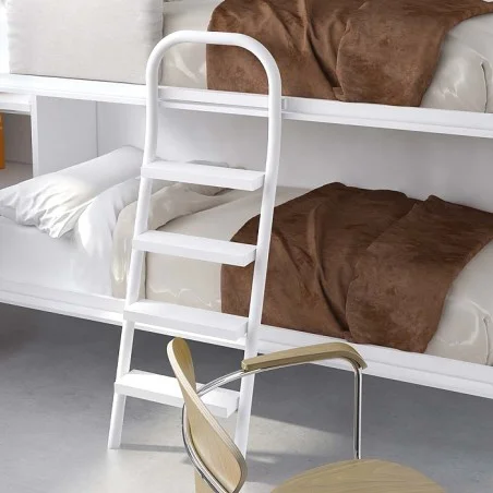Escalera curva para cama alta o litera modelo DL, Escalera Literas y camas superiores, Escalera portátil, Dormitorio, Hogar.