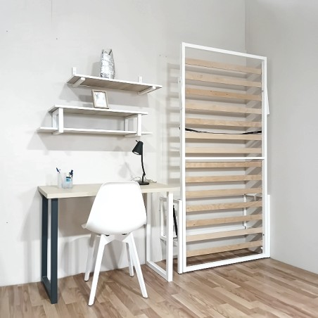 Somier cama abatible vertical, Cama abatible de pared, plegable. Modelo LIVE