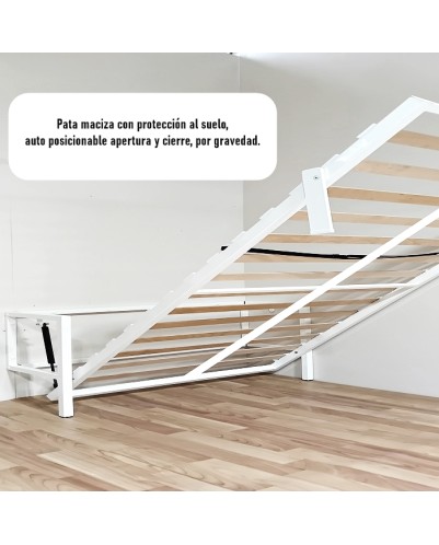 Somier cama abatible vertical, Cama abatible de pared, plegable. Modelo LIVE