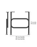 Patas para mesa, Juego 2 unidades, Metálicas, mesas salón comedor, jardín, Modelo BADAJOZ. Patas para mesa, Juego 2 unidades, Metálicas, mesas salón comedor, jardín, Modelo BADAJOZ.