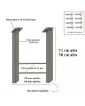 Patas para mesa, Juego 2 unidades, Metálicas, mesas salón comedor, jardín, Modelo CADIZ-C Patas para mesa, Juego 2 unidades, Metálicas, mesas salón comedor, jardín, Modelo CADIZ-C