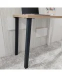 Patas para mesa, Juego 4 unidades, Metálicas, salón comedor, jardín, Modelo LINE Patas para mesa, Juego 4 unidades, Metálicas, salón comedor, jardín, Modelo LINE