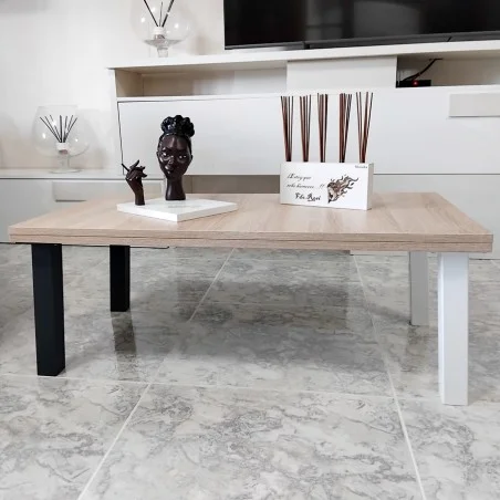 Patas para mesa de centro, Juego 4 unidades, Metálicas, salón comedor, jardín, Modelo LINE