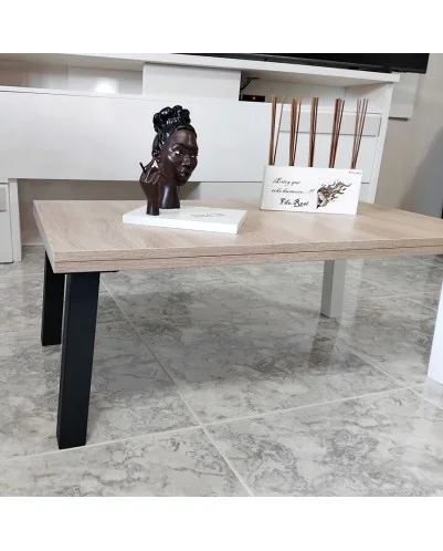 Patas para mesa de centro, Juego 4 unidades, Metálicas, salón comedor, jardín, Modelo LINE