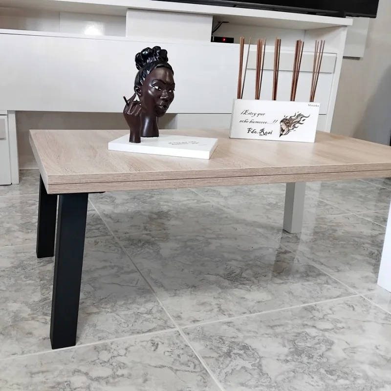 Patas para mesa de centro, Juego 4 unidades, Metálicas, salón comedor, jardín, Modelo LINE Patas para mesa de centro, Juego 4 unidades, Metálicas, salón comedor, jardín, Modelo LINE