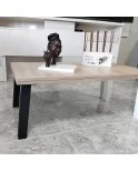 Patas para mesa de centro, Juego 4 unidades, Metálicas, salón comedor, jardín, Modelo LINE Patas para mesa de centro, Juego 4 unidades, Metálicas, salón comedor, jardín, Modelo LINE