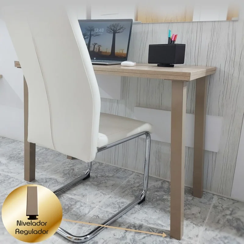 Patas para mesa, Juego 4 unidades, Metálicas, salón comedor, jardín, Modelo LINE/CAFE Patas para mesa, Juego 4 unidades, Metálicas, salón comedor, jardín, Modelo LINE/CAFE