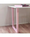 Patas para mesa Colores, Juego 2 unidades, Metálicas, mesas salón comedor, encimeras, jardín, Modelo MADRID EN COLORES.