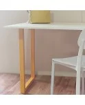 Patas para mesa Colores, Juego 2 unidades, Metálicas, mesas salón comedor, encimeras, jardín, Modelo MADRID EN COLORES.