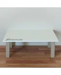 Patas para mesa de colores, Juego 4 unidades, Metálicas, salón comedor, jardín, Modelo LINE.1/COLORES